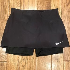 Nike Drifit Athletic Stretch Skirt Shorts Skort Black Large